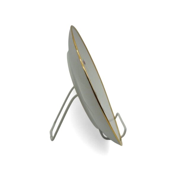 GLORIA BAVARIA Floral Porcelain Platter with Gold Trim Vintage 13" - Picture 7 of 10